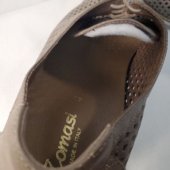 NWOB Tomasi Made in Italy Shirley Model Beige Derby Perforated Shoe Women's 42 - Picture 13 of 13